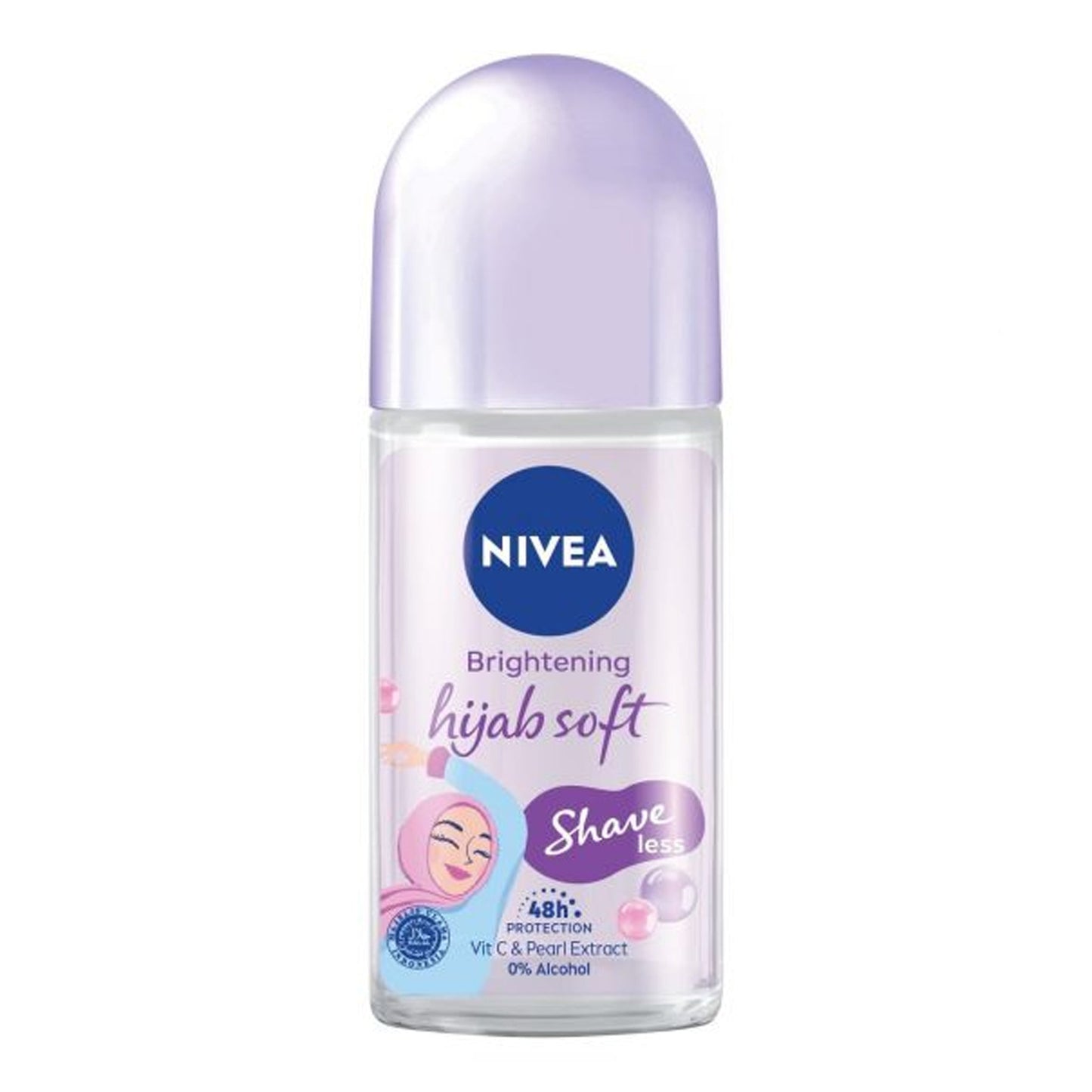 Nivea - Brightening Hijab Soft 48H Deodorant Roll On - 50ml
