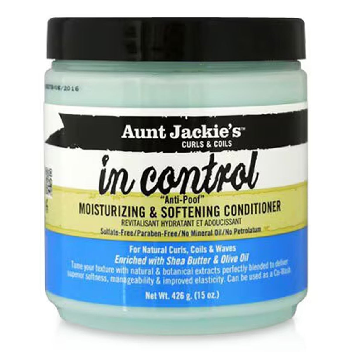 Aunt Jackie's - In Control Anti-Poof Moisturizing & Softening Conditioner Enriched With Shea Butter & Olive Oil - 426g [USA]