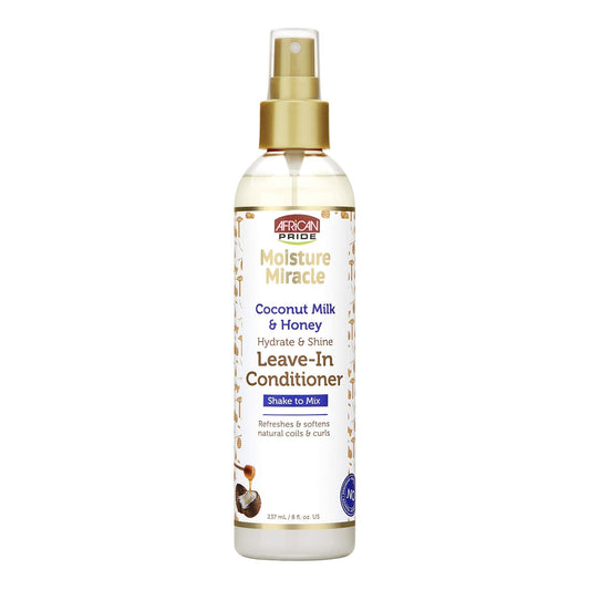 African Pride - Moisture Miracle Coconut Milk & Honey Hydrate & Shine Leave-In Conditioner - 237ml