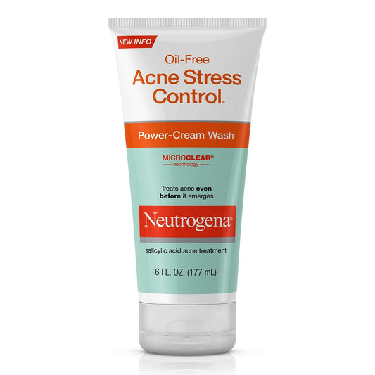 Neutrogena - Oil-Free Acne Stress Control Power-Cream Wash - 177ml
