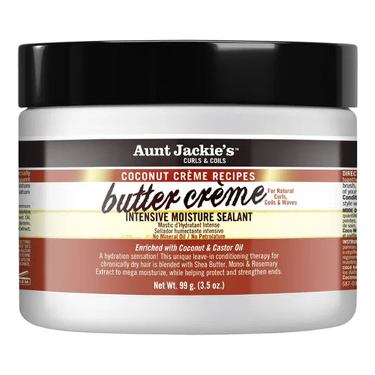 Aunt Jackie's - Butter Creme Intensive Moisture Sealant Enriched With Coconut & Castor Oil - 99g [USA]