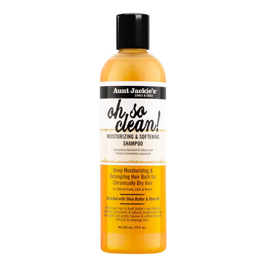Aunt Jackie's - Oh So Clean Moisturizing & Softening Shampoo Enriched With Shea Butter & Olive Oil - 355ml [USA]