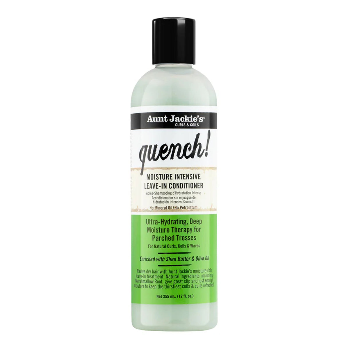 Aunt Jackie's - Quench Moisture Intensive Leave-In Conditioner Enriched With Shea Butter & Olive Oil - 355ml [USA]
