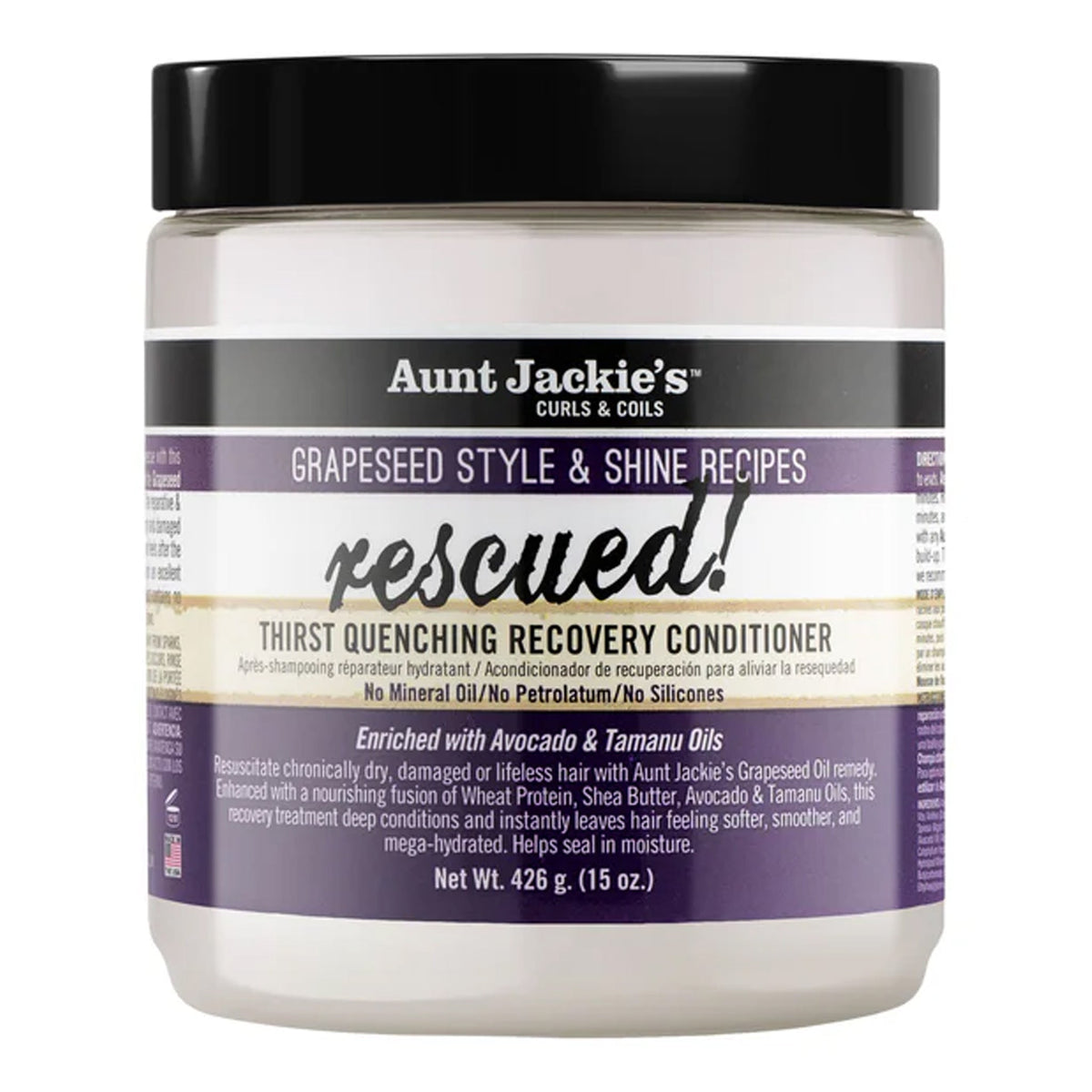 Aunt Jackie's - Rescued Thirst Quenching Recovery Conditioner Enriched With Avocado & Tamanu Oils - 426g [USA]