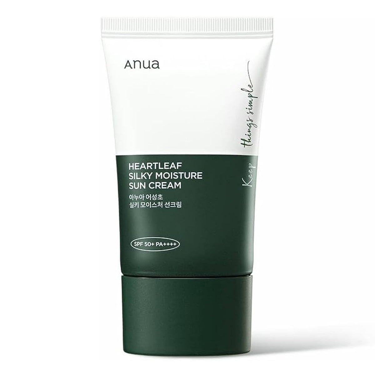 Anua - Heartleaf Silky Moisture Sun Cream SPF 50+ PA++++ - 50ml [Korea]