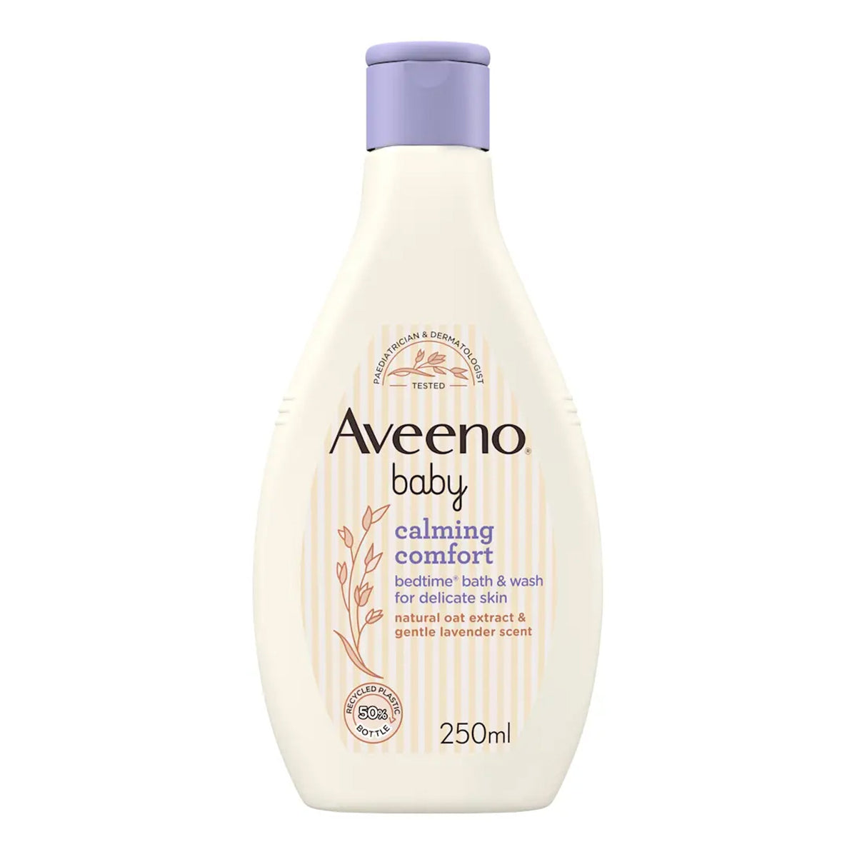 Aveeno Baby - Calming Comfort Bedtime Bath & Wash For Delicate Skin With Natural Oat Extract & Gentle Lavender Scent - 250ml [Italy]