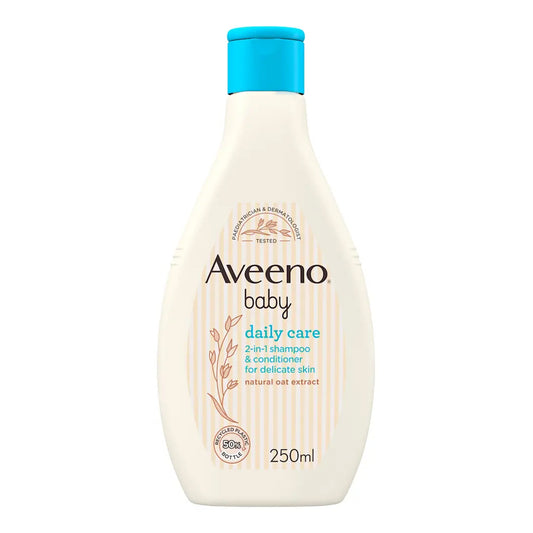 Aveeno Baby - Daily Care 2-In-1 Shampoo & Conditioner For Delicate Skin With Natural Oat Extract - 250ml [Italy]