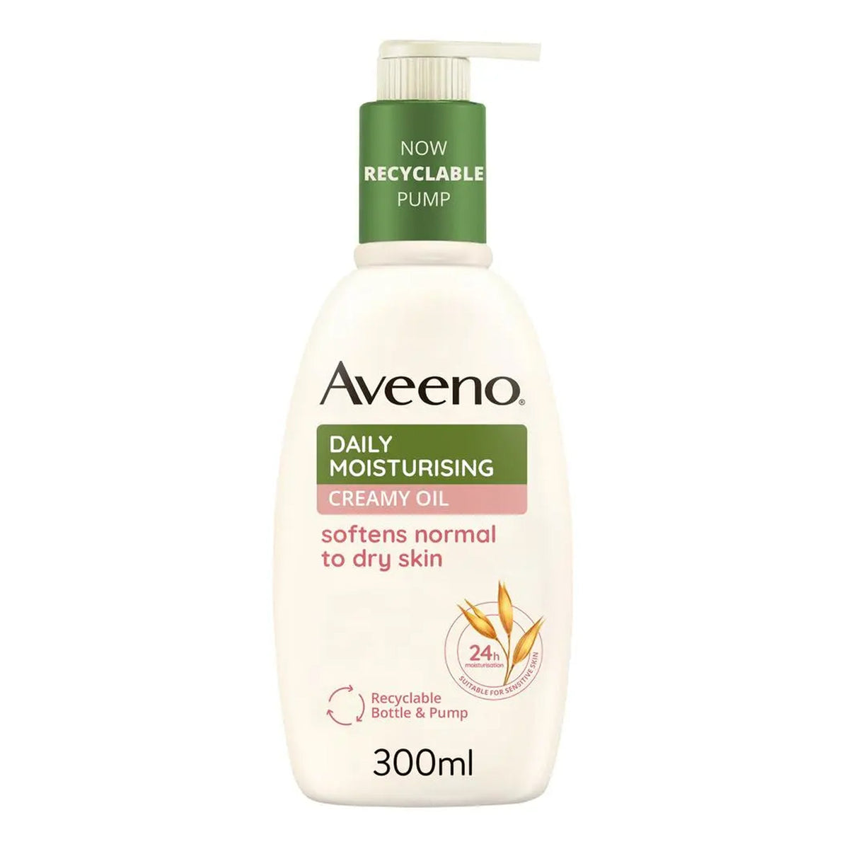 Aveeno - Daily Moisturizing Creamy Oil Lotion With Nourishing Oat & Sweet Almond Oil For Normal To Dry Skin - 300ml [Greece]