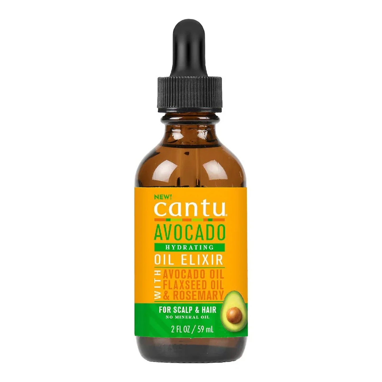 Cantu - Avocado Hydrating Oil Elixir With Avocado Oil, Flaxseed Oil & Rosemary - 59ml