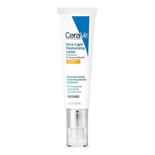 Cerave - Ultra-Light Moisturizing Lotion With Sunscreen Broad Spectrum SPF30 For Normal to Oily Skin - 50ml