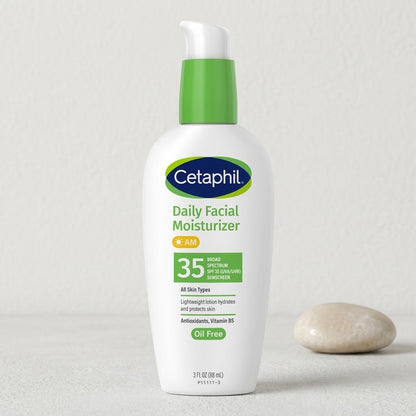 Cetaphil - AM Daily Facial Moisturizer With Antioxidants & Vitamin B5 For All Skin Types Broad Spectrum SPF 35 UVA/UVB - 88ml [USA]