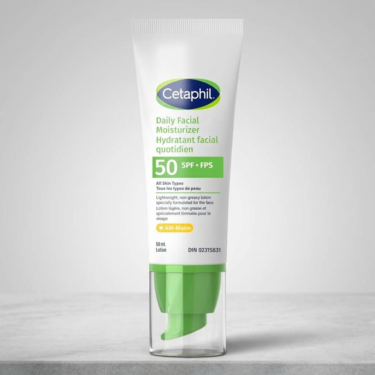 Cetaphil - AM Daily Facial Moisturizer For All Skin Types Broad Spectrum SPF 50 UVA/UVB - 50ml [Canada]