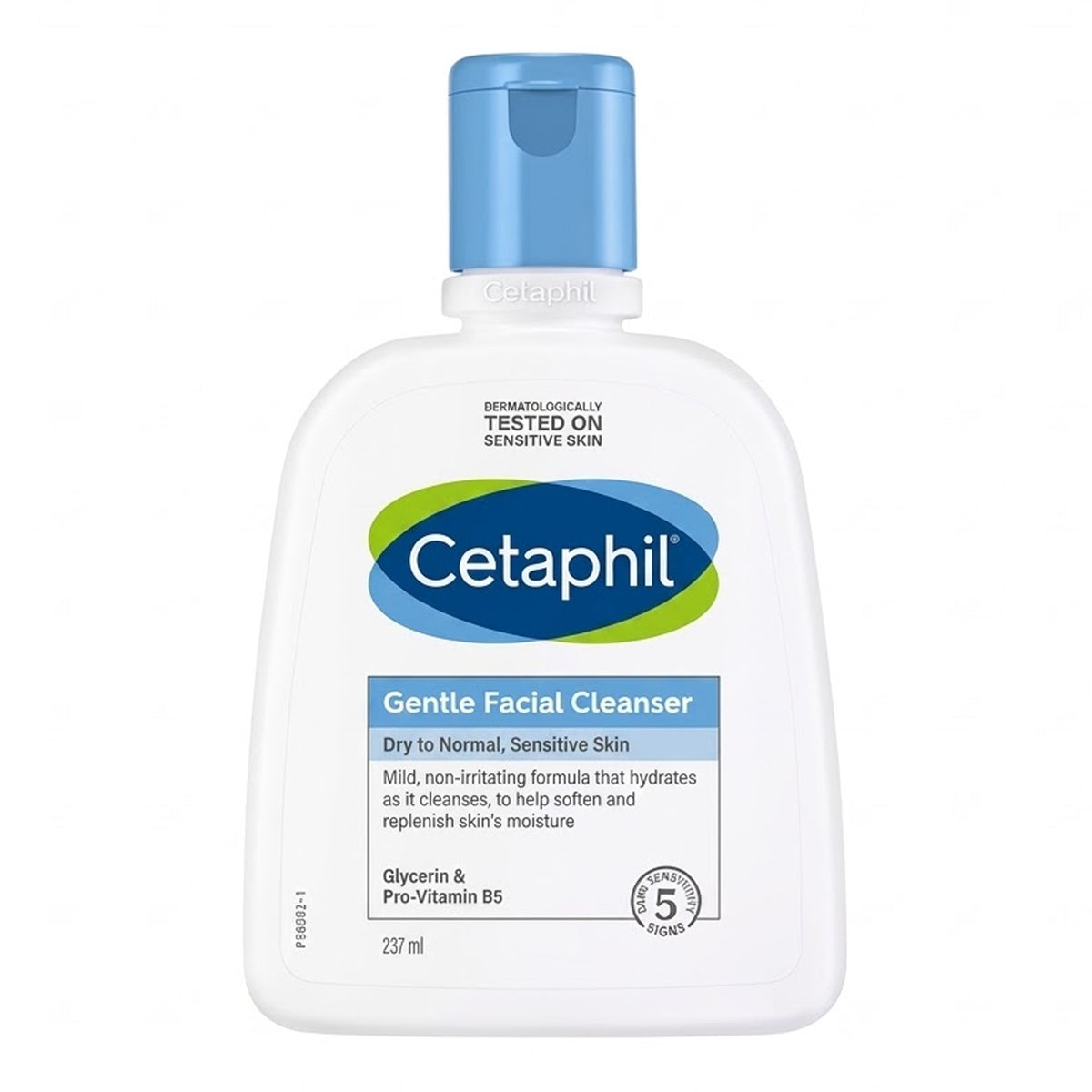 Cetaphil - Gentle Facial Cleanser With Glycerin & Pro-Vitamin B5 For Dry To Normal, Sensitive Skin - 237ml [Canada]