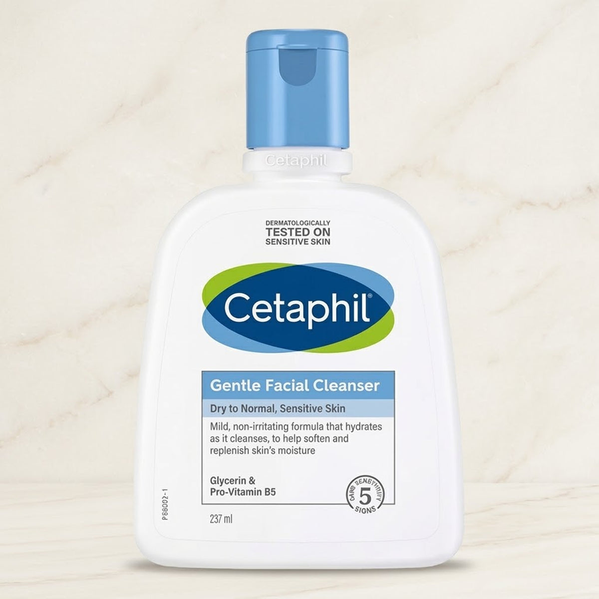 Cetaphil - Gentle Facial Cleanser With Glycerin & Pro-Vitamin B5 For Dry To Normal, Sensitive Skin - 237ml [Canada]
