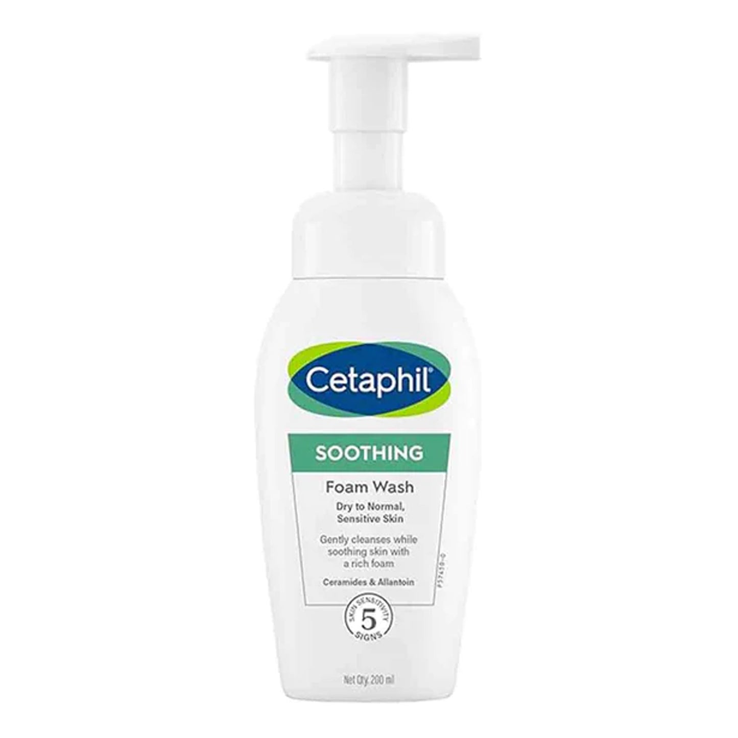 Cetaphil - Soothing Foam Wash For Dry to Normal, Sensitive Skin - 200ml
