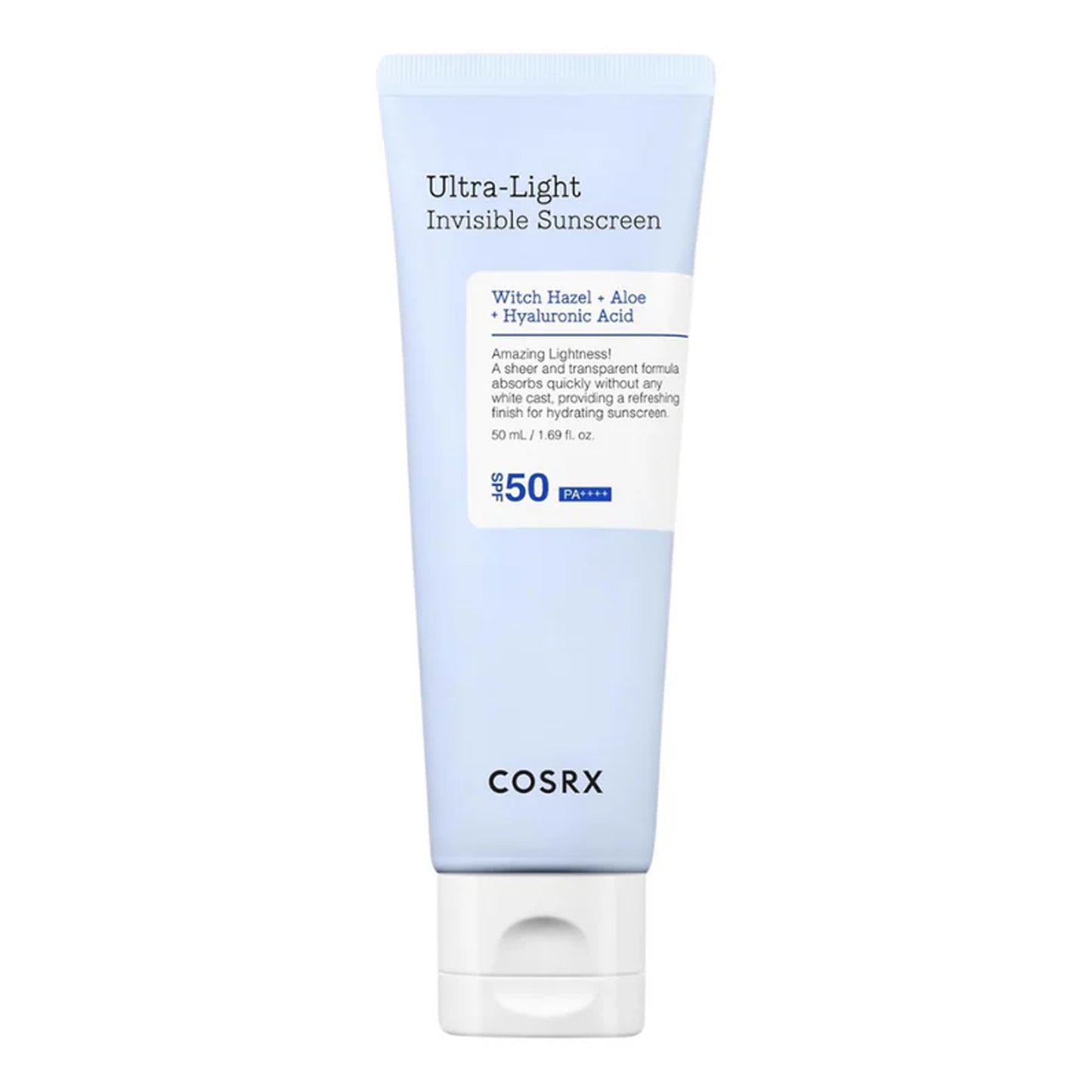 Cosrx - Ultra Light Invisible Sunscreen SPF50 PA++++ - 50ml