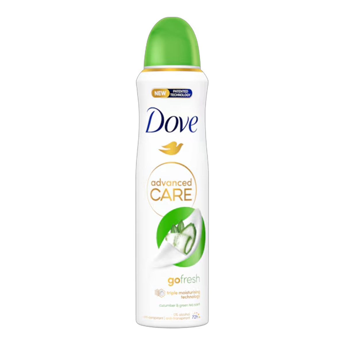 Dove - Advanced Care Go Fresh Cucumber & Green Tea Scent 72H Anti-Perspirant Spray - 250ml [UK]