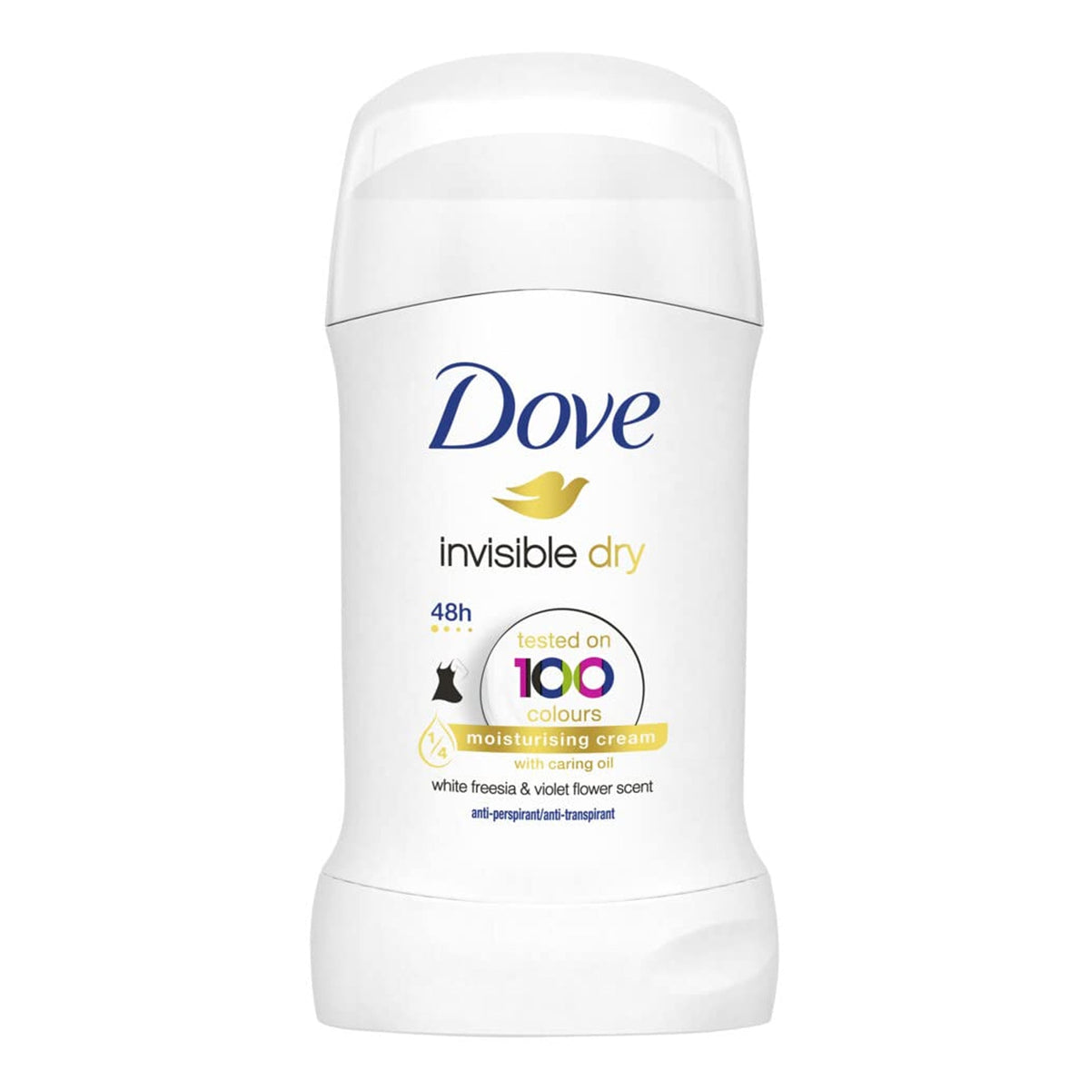 Dove - Invisible Dry White Freesia & Violet Flower Scent 48H Anti-Perspirant Stick - 40g [Italy]