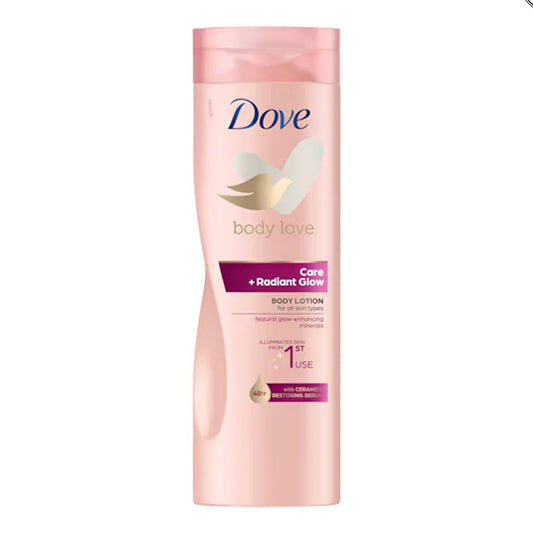 Dove - Body Love Care + Radiant Glow Body Lotion For All Skin Types With Ceramide Restoring Serum - 400ml [Germany]