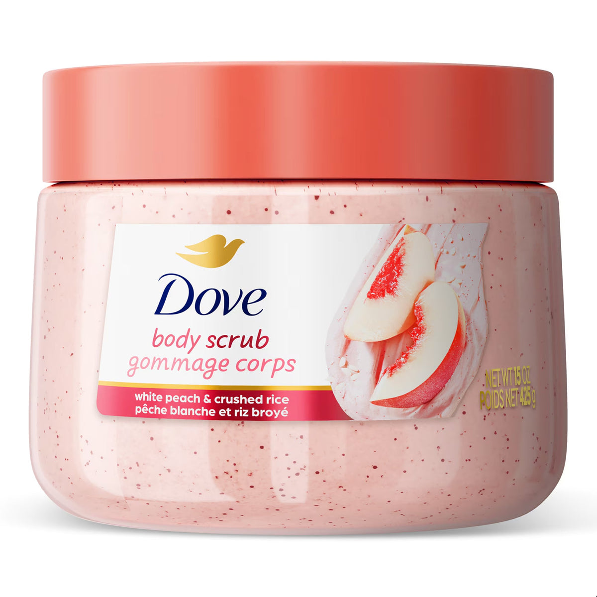 Dove - White Peach & Crushed Rice Body Scrub - 425g [Canada]