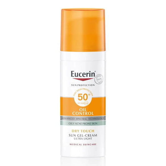 Eucerin - Oil Control Dry Touch Ultra Light Sun Gel-Cream SPF 50+ UVB UVA - 50ml [Germany]