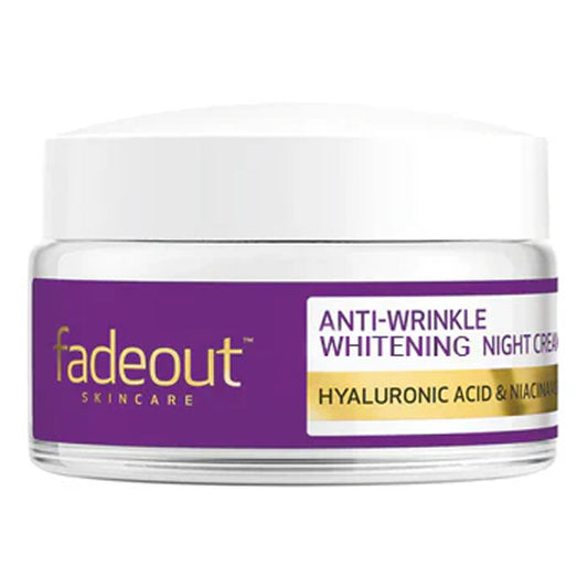 Fadeout - Anti-Wrinkle Whitening Night Cream With Hyaluronic Acid & Niacinamide - 75ml [UK]
