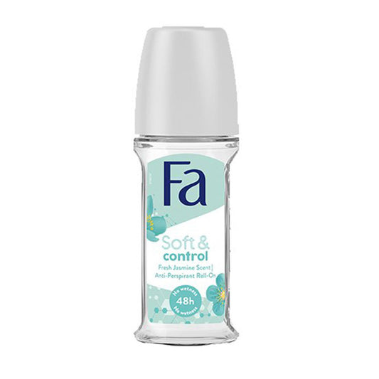 Fa - Soft & Control Fresh Jasmine Scent 48H Anti-Perspirant Roll On - 50ml [UAE]