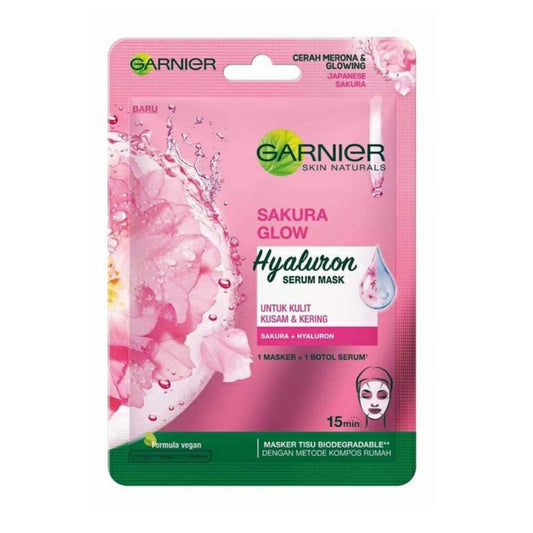 Garnier - Skin Naturals Sakura Glow Hyaluron Serum Mask With Sakura & Hyaluron For Dull Skin [PRC]