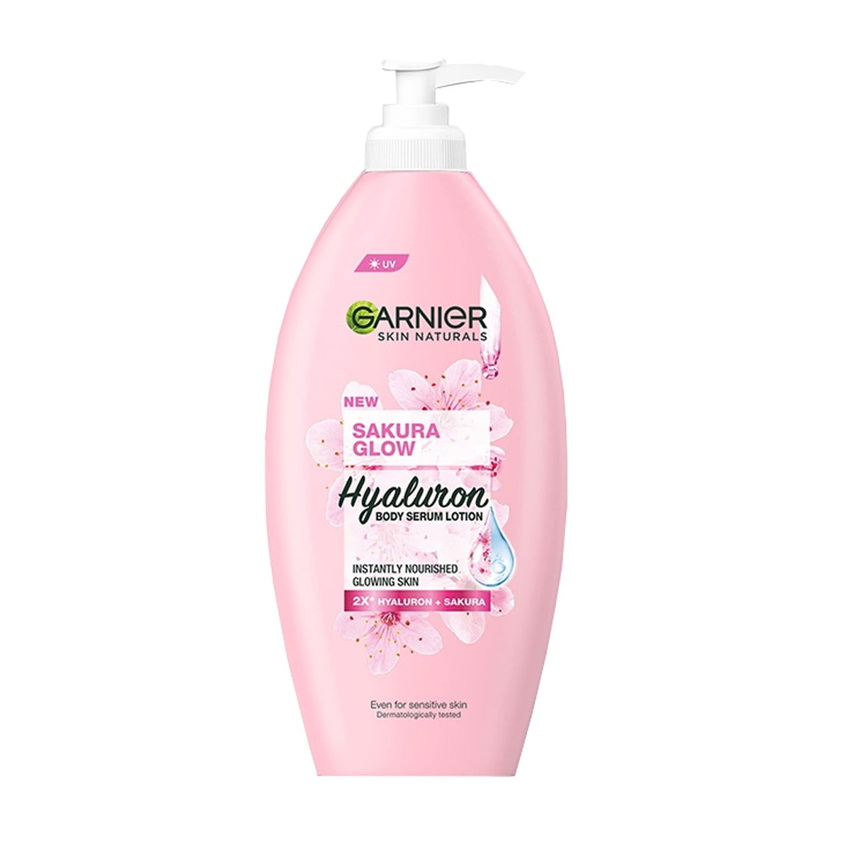 Garnier - Skin Naturals Sakura Glow Hyaluron Body Serum Lotion For Sensitive Skin - 400ml [Indonesia]
