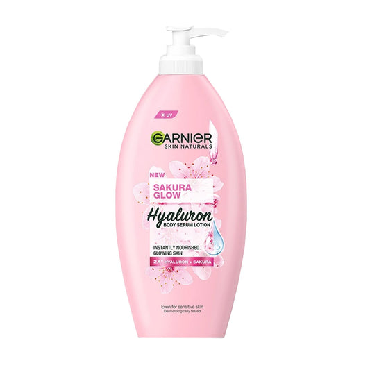 Garnier - Skin Naturals Sakura Glow Hyaluron Body Serum Lotion For Sensitive Skin - 400ml [Indonesia]