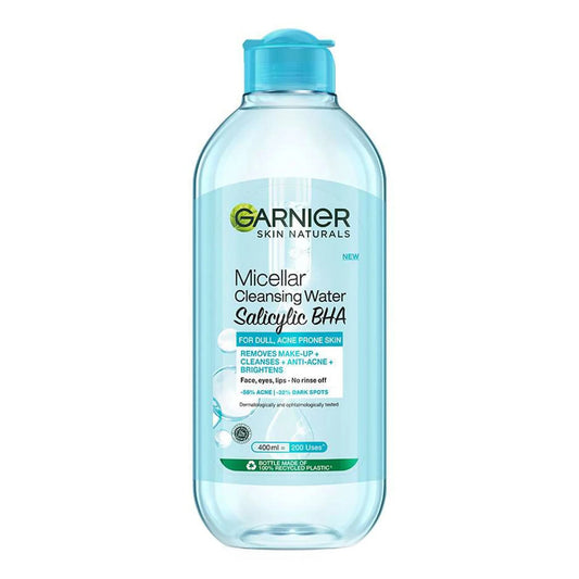 Garnier - Skin Naturals Salicylic BHA Micellar Cleansing Water For Dull, Acne-Prone Skin - 400ml [Indonesia]