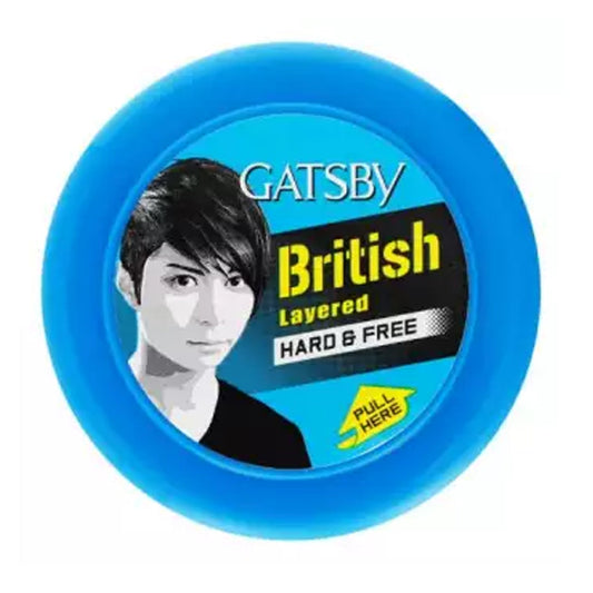 Gatsby - British Layered Hard & Free Styling Wax - 75g