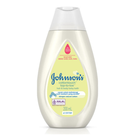 Johnson's - Cotton Touch Top-To-Toe Hair & Body Baby Bath - 200ml [Malaysia]