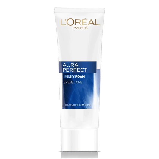 L'Oreal Paris - Aura Perfect Milky Foam With Tourmaline Gemstone - 100ml [Indonesia]