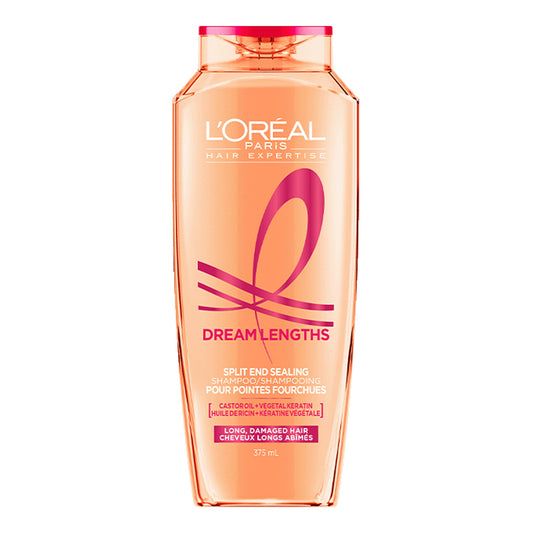 L'Oreal Paris - Elvive Dream Lengths Split End Sealing Shampoo With Castor Oil + Vegetal Keratin For Long, Damaged Hair - 375ml [USA]