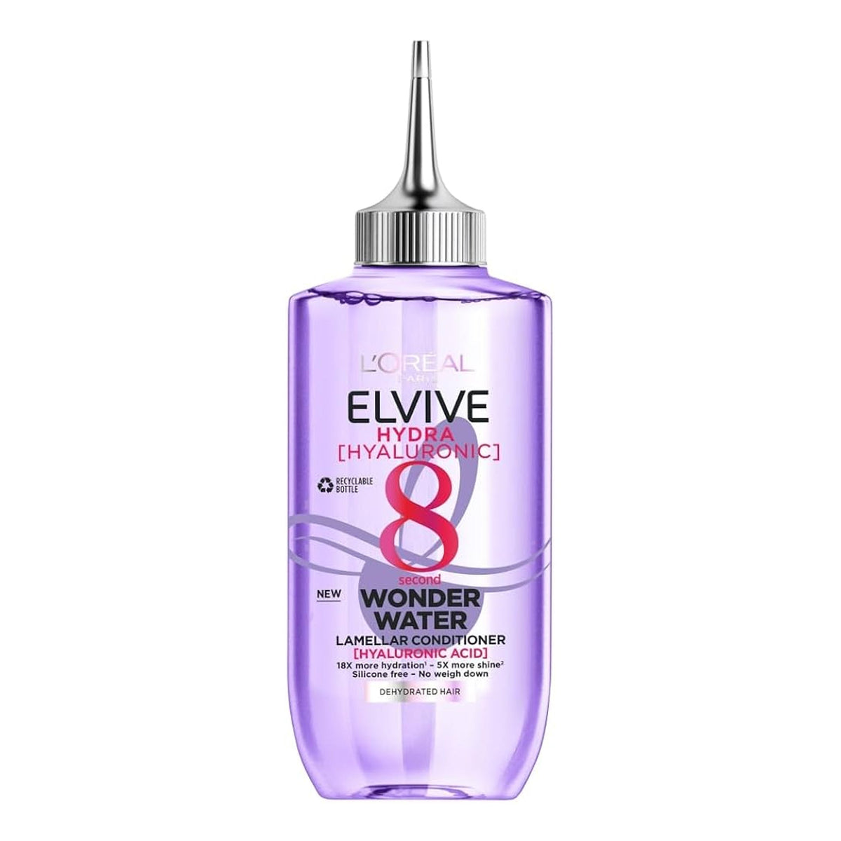 L'Oreal Paris - Elvive Hydra Hyaluronic 8 Second Wonder Water Lamellar Conditioner With Hyaluronic Acid For Dehydrated Hair - 200ml [Belgium]