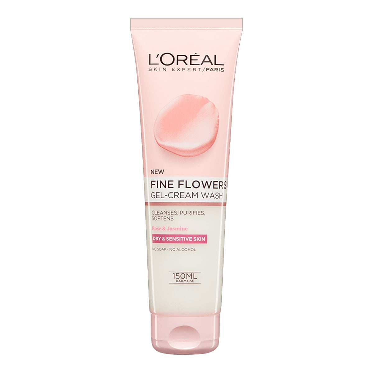 L'Oreal Paris - Fine Flowers Gel-Cream Wash With Rose & Jasmine For Dry & Sensitive Skin - 150ml [Germany]