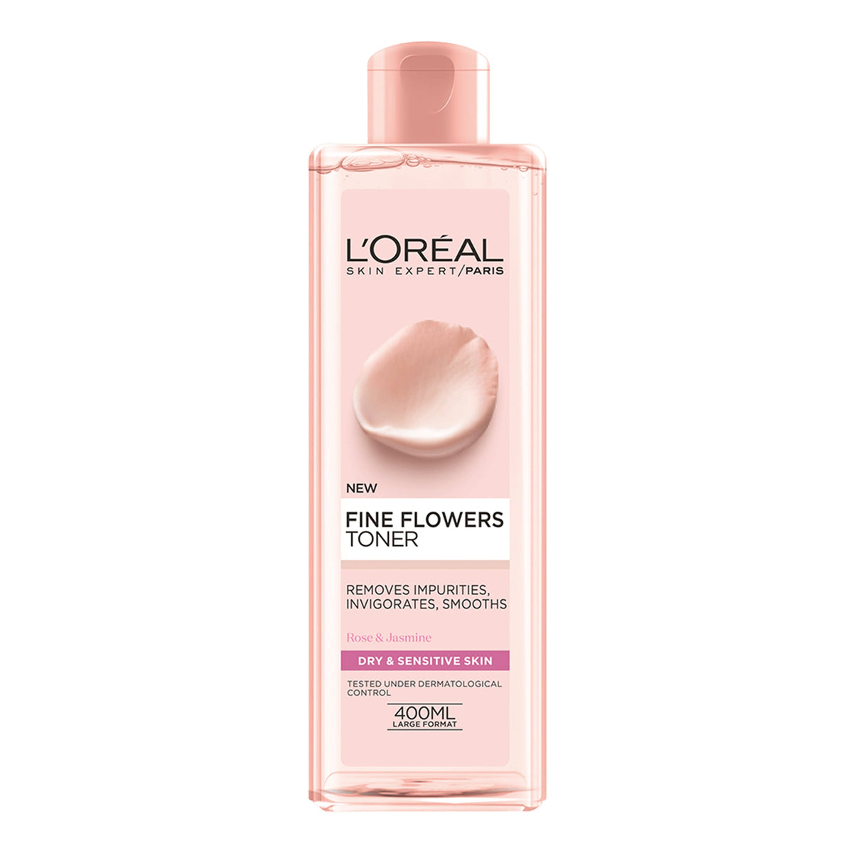 L'Oreal Paris - Fine Flowers Toner With Rose & Jasmine For Dry & Sensitive Skin - 400ml [Poland]
