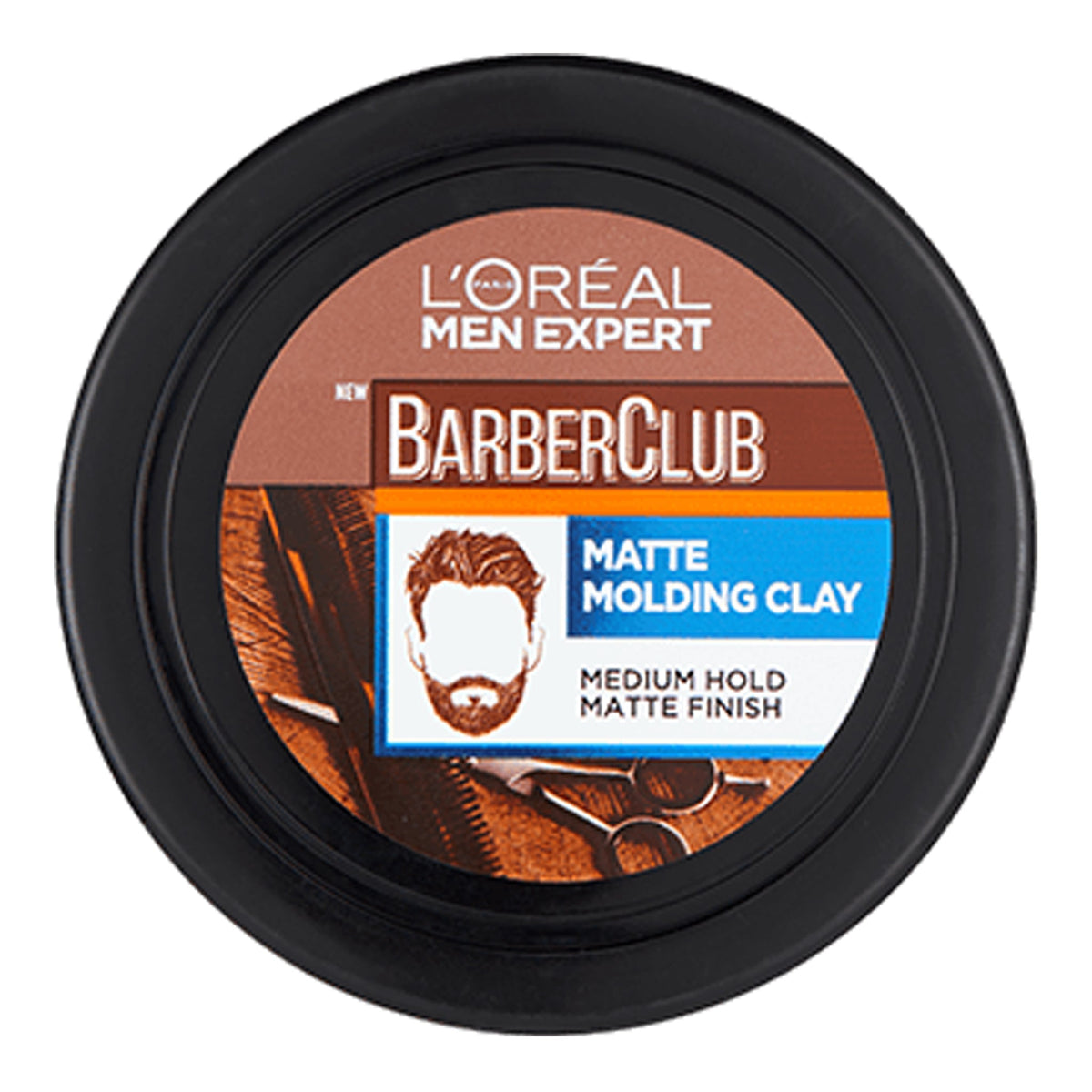 L'Oreal Paris Men Expert - Barber Club Matte Molding Clay Medium Hold Matte Finish - 75ml [Spain]