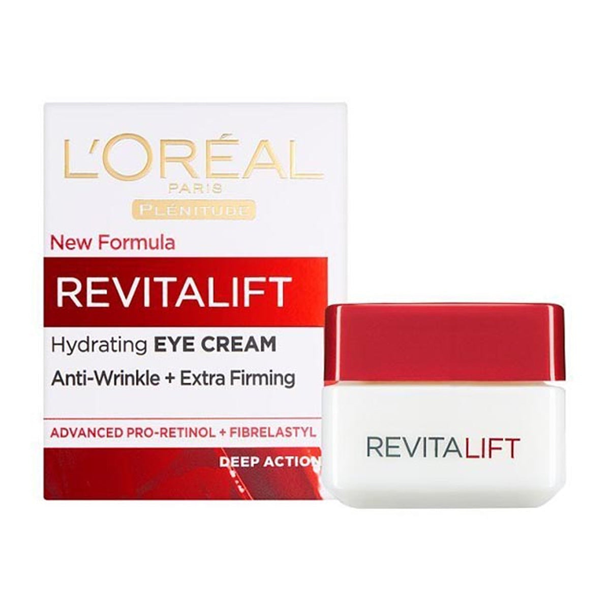 L'Oreal Paris - Revitalift Hydrating Eye Cream With Pro Retinol + Fibrelastyl - 15ml [Germany]
