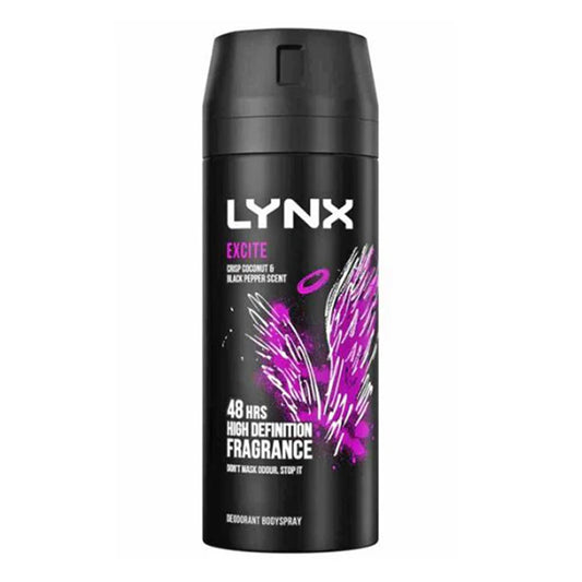 Lynx - Excite Crisp Coconut & Black Pepper Scent Deodorant Body Spray - 150ml