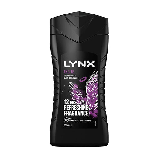 Lynx - Excite Crisp Coconut & Black Peper Scent Body Wash - 250ml