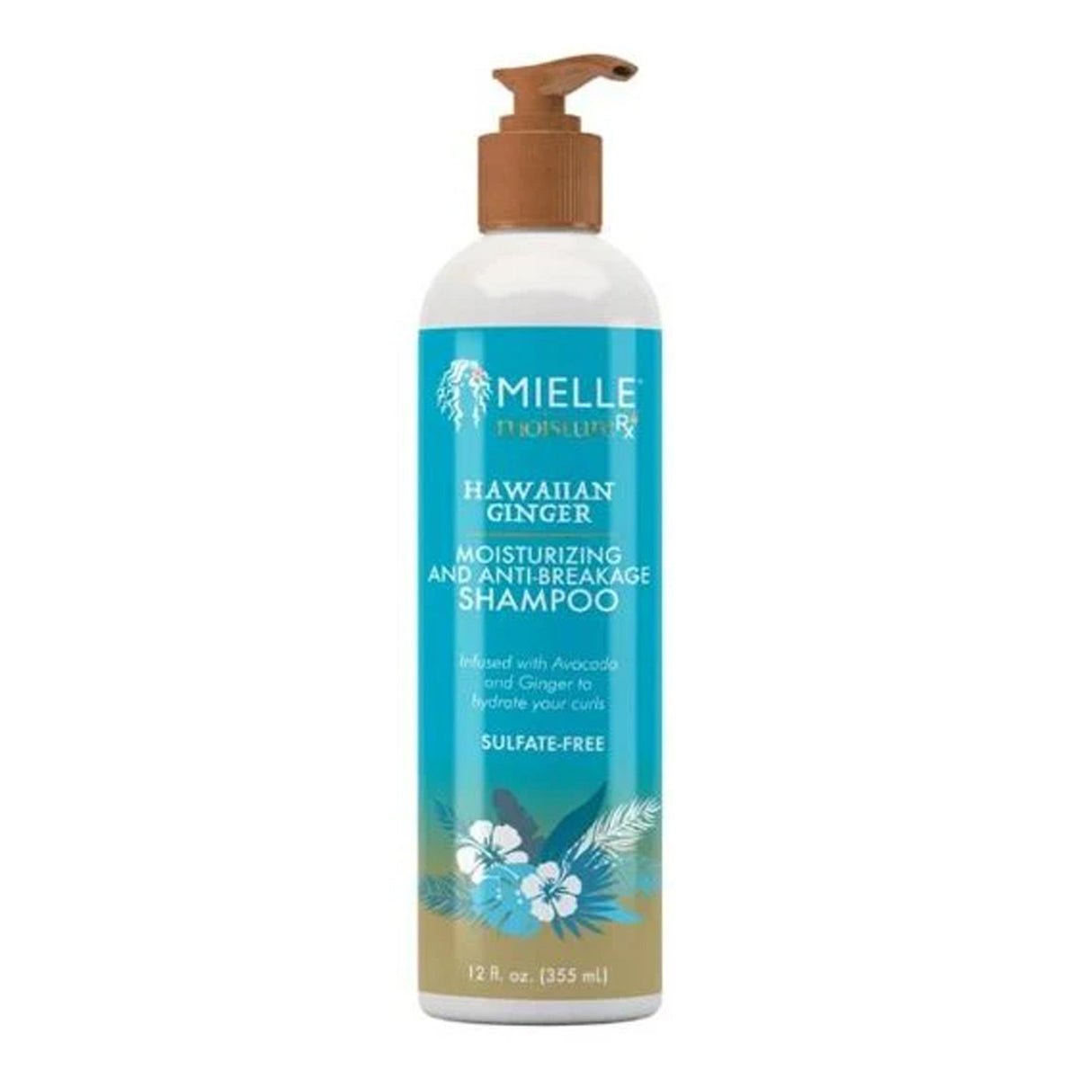 Mielle - Moisture RX Hawaiian Ginger Moisturizing & Anti-Breakage Sulfate-Free Shampoo Infused With Avocado & Ginger - 355ml [USA]