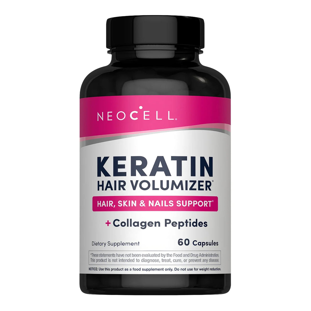 Neocell - Keratin Hair Volumizer + Collagen Peptides - 60 Capsules [USA]