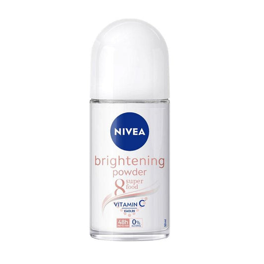 Nivea - Brightening Powder 8 Super Food 48H Deodorant Roll On - 50ml