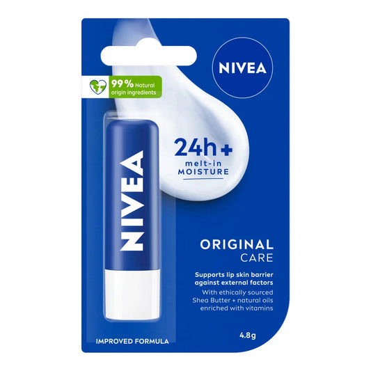 Nivea - Original Care Caring Lip Balm With Shea Butter & Natural Oil - 4.8g