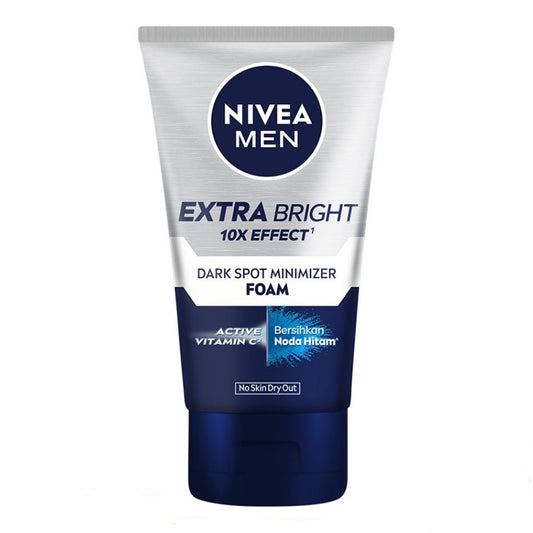 Nivea Men - Extra Bright 10X Effect Dar Spot Minimizer Foam With Active Vitamin C - 100ml