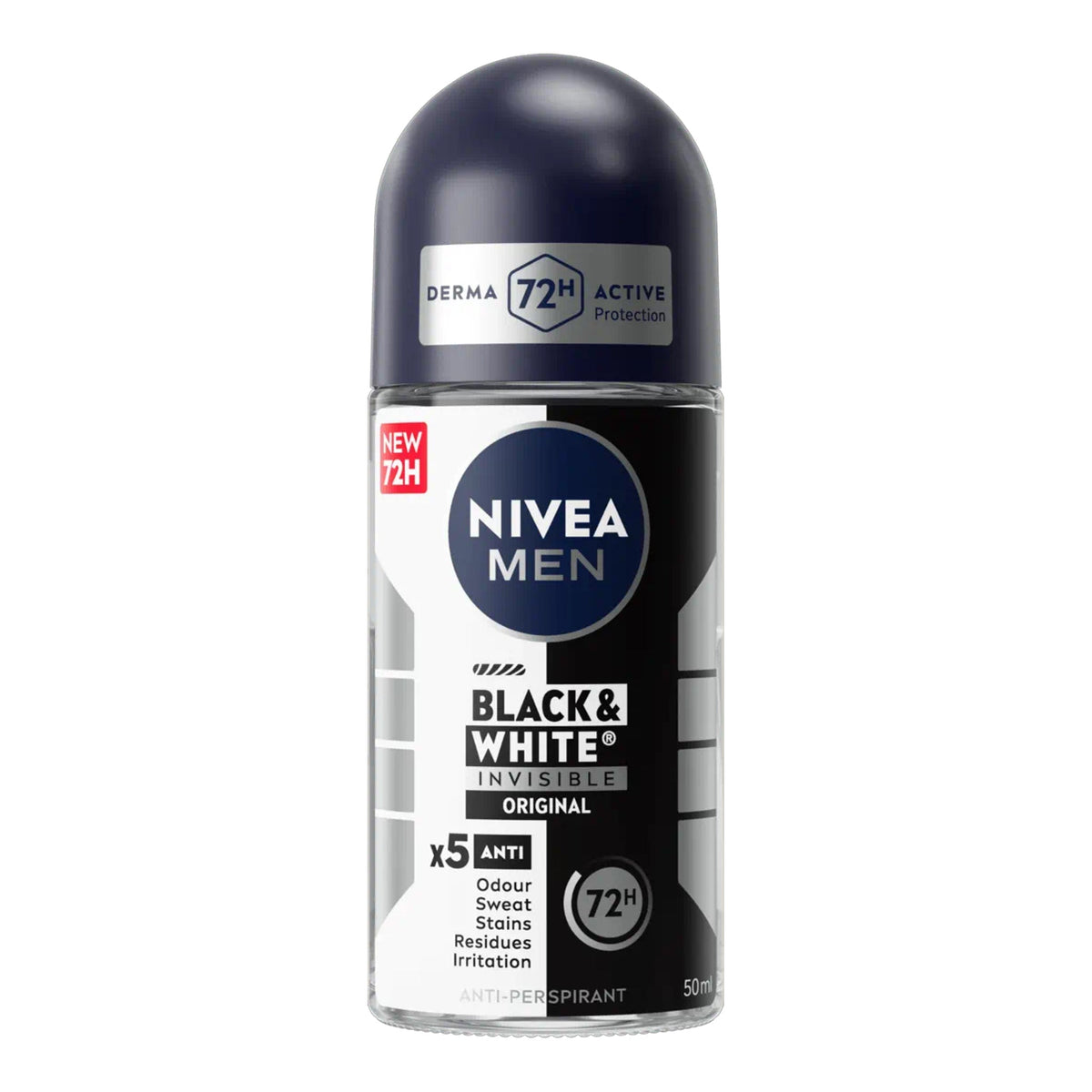 Nivea Men - Black & White Invisible Original 72H Anti-Perspirant Roll On - 50ml [Thailand]