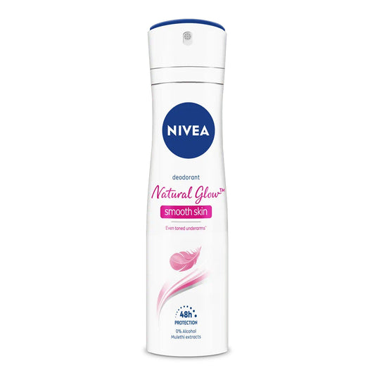 Nivea - Natural Glow Smooth Skin 48H Deodorant Spray With Mulethi Extracts - 150ml [India]