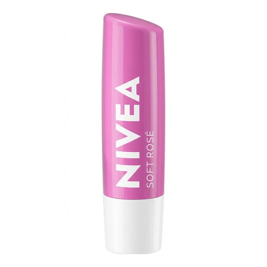 Nivea - Soft Rose 24H Melt-In Moisture Lip Balm With Shea Butter & Natural Oils Enriched With Vitamins - 4.8g [Thailand]